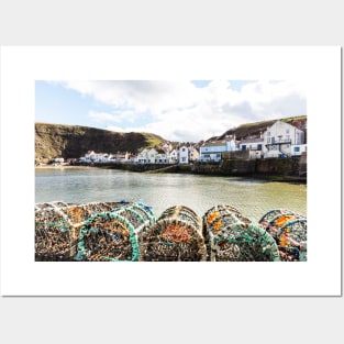 Staithes Fishing Village, Yorkshire, UK Posters and Art